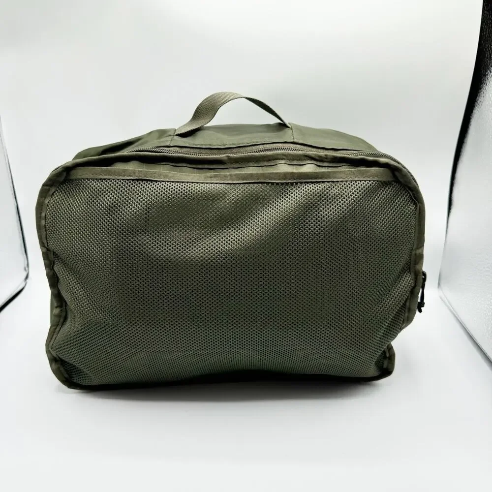 North Face Base Camp Voyager Duffel Backpack 62L Taupe Olive Green TNF Black